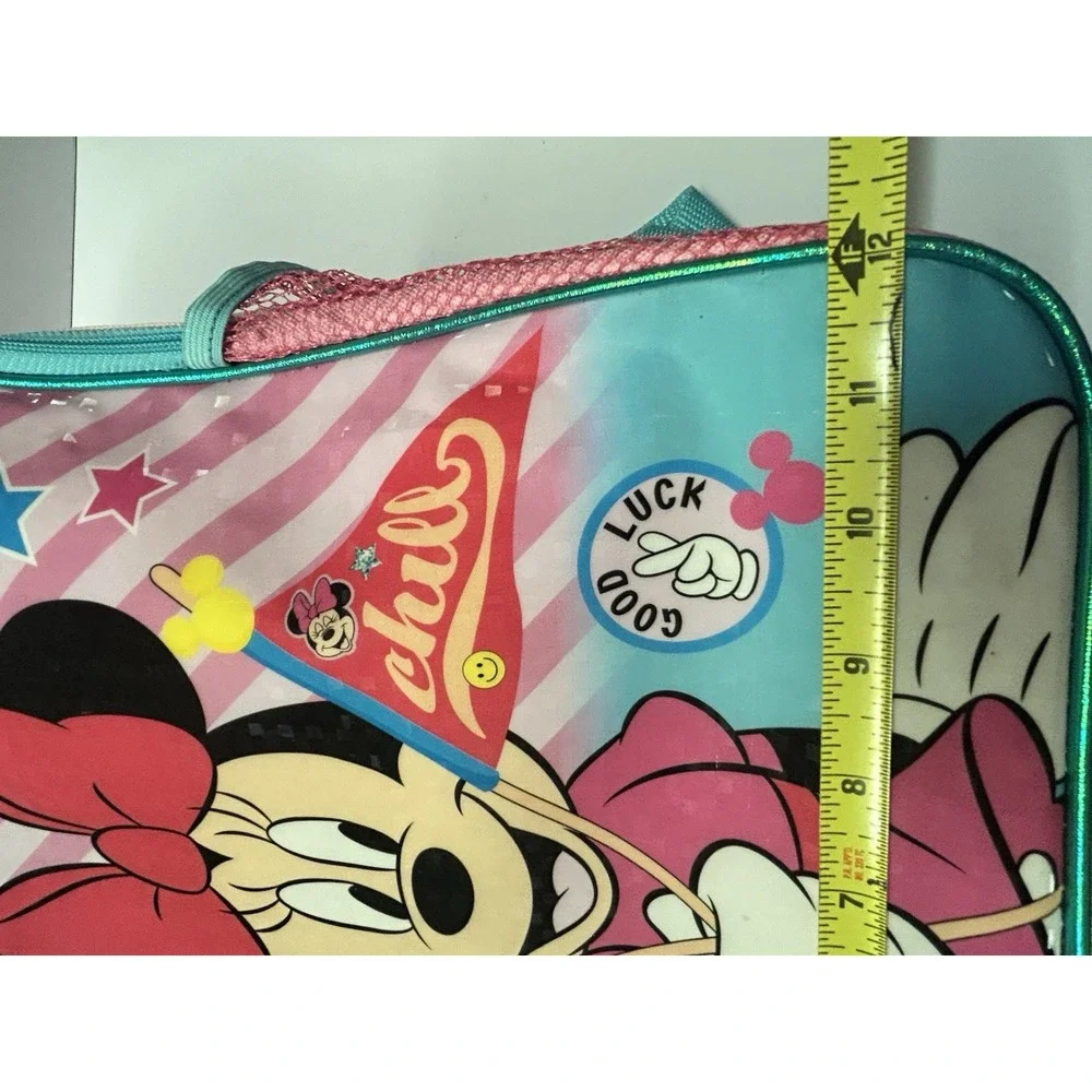 Disney Minnie Mouse Kids 16 inch Backpack Pink Blue Feel Good Reflective School‎